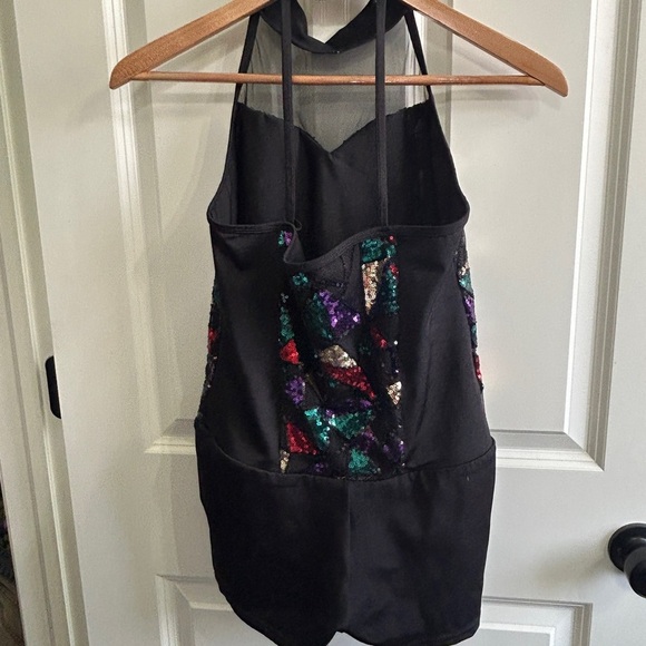 Like new XL girl’s 3 piece dance costume. Halter  leotard with  short & 2 skirts - Picture 7 of 16